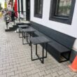 Скамейка и столики для кафе Лофт 8